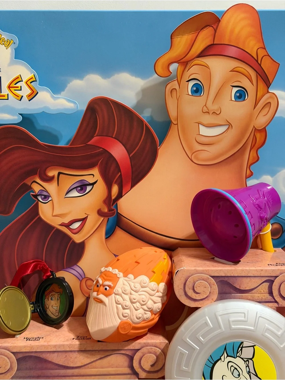 Hercules McDonald's Display with Fisher-Price Toys 1998 Disney